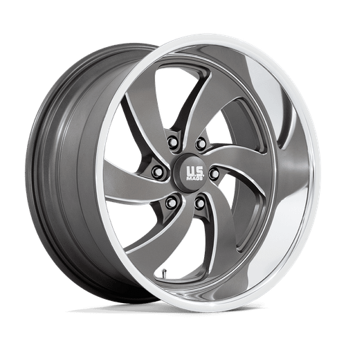 US Mag 1PC U133 DESPERADO 6X139.7 20X8 +1 ANTHRACITE MILLED DIAMOND CUT MILLED