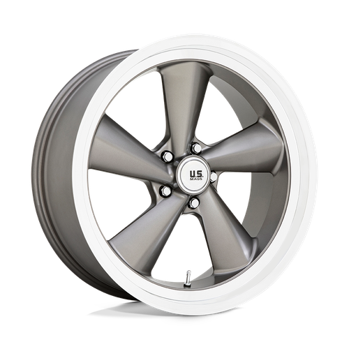 US Mag 1PC U137 TS 5X127 22X10.5 +0 ANTHRACITE WITH DIAMOND CUT LIP