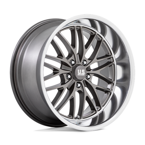 US Mag 1PC U139 SANTA CRUZ 5X127 20X8.5 +6 ANTHRACITE WITH DIAMOND CUT LIP