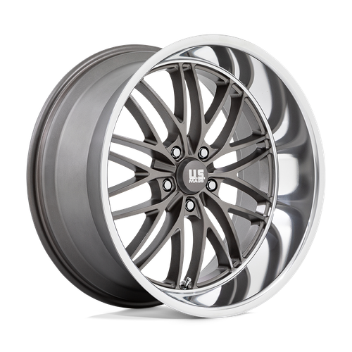 US Mag 1PC U139 SANTA CRUZ 5X127 22X10.5 +0 ANTHRACITE WITH DIAMOND CUT LIP