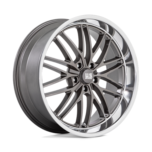 US Mag 1PC U139 SANTA CRUZ 5X127 22X9 +15 ANTHRACITE WITH DIAMOND CUT LIP