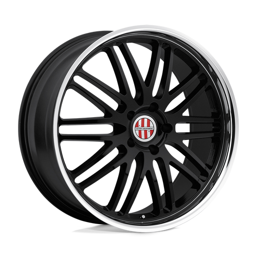 Victor Equipment LEMANS 5X130 18X11 +52 GLOSS BLACK W/ MIRROR CUT LIP
