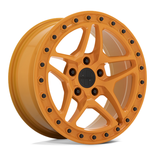 Victor Equipment BERG 5X130 18X8 +10 GLOSS ORANGE WITH BLACK BOLTS