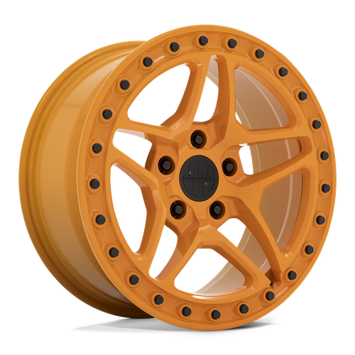 Victor Equipment BERG 5X130 18X8 +20 GLOSS ORANGE WITH BLACK BOLTS
