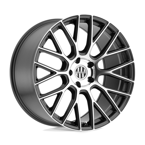 Victor Equipment STABIL 5X130 18X8.5 +45 GUNMETAL W/ MIRROR CUT FACE