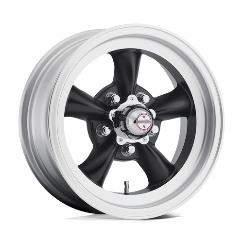 American Racing Vintage VN105 TORQ THRUST D 5X120.65 15X7 -6 SATIN BLACK MACHINED LIP