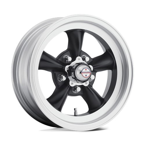 American Racing Vintage VN105 TORQ THRUST D 5X127 15X7 -6 SATIN BLACK MACHINED LIP