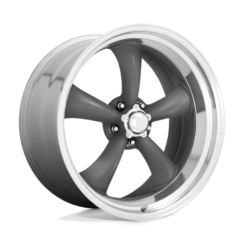 American Racing Vintage VN215 CLASSIC TORQ THRUST II 5X120.65 16X7 +0 MAG GRAY MACHINED LIP