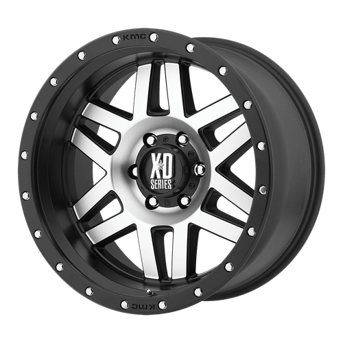 XD XD128 MACHETE 5X114.3 16X8 +0 MACHINED FACE BLACK RING