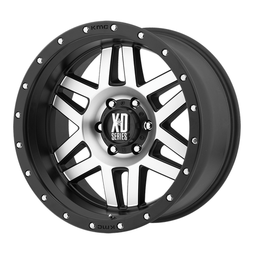 XD XD128 MACHETE 6X139.7 16X8 +0 MACHINED FACE BLACK RING