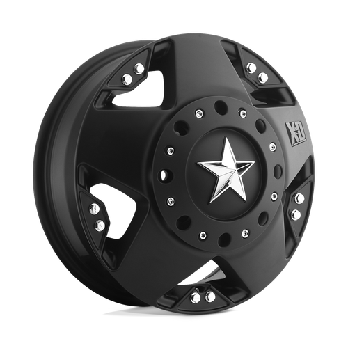 XD XD775 ROCKSTAR 8X165.1 16X6 +111 MATTE BLACK - FRONT