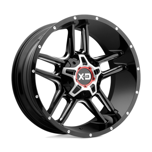 XD XD839 CLAMP 6X135/6X139.7 20X9 +0 GLOSS BLACK MILLED