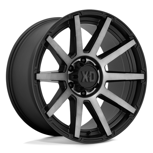 XD XD847 OUTBREAK 8X180 20X10 +12 SATIN BLACK WITH GRAY TINT