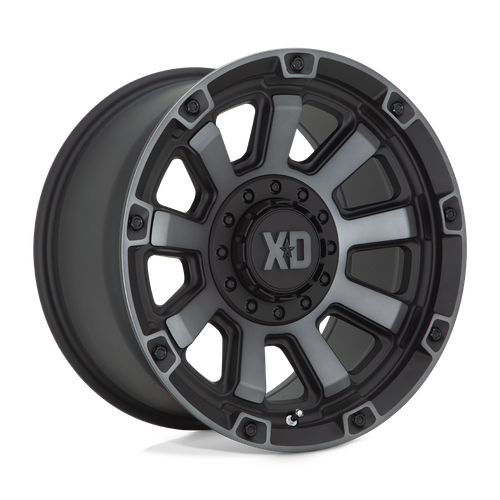XD XD852 GAUNTLET 8X165.1 20X9 +0 SATIN BLACK WITH GRAY TINT