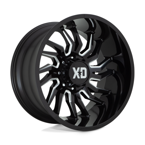 XD XD858 TENSION 8X165.1 22X10 -18 GLOSS BLACK MILLED