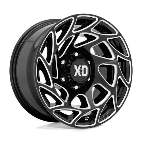 XD XD860 ONSLAUGHT 8X165.1 22X12 -44 GLOSS BLACK MILLED