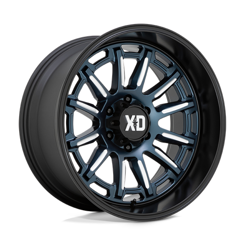 XD XD865 PHOENIX METALLIC BLUE MILLED WITH BLACK LIP wheel