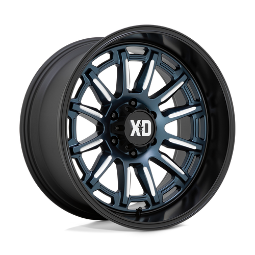 XD XD865 PHOENIX 5X150 20X9 +18 METALLIC BLUE MILLED WITH BLACK LIP