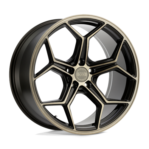 XO HELSINKI 5X120 20X10.5 +45 DARK BRONZE W/ BRUSHED BRONZE FACE