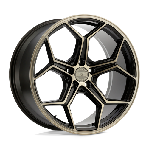XO HELSINKI 5X114.3 22X9 +25 DARK BRONZE W/ BRUSHED BRONZE FACE