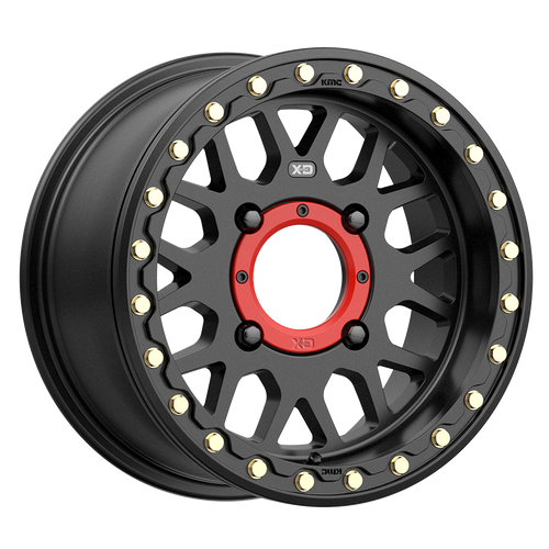 XD Powersports XS235 GRENADE BEADLOCK 4X156 14X7 +10 SATIN BLACK