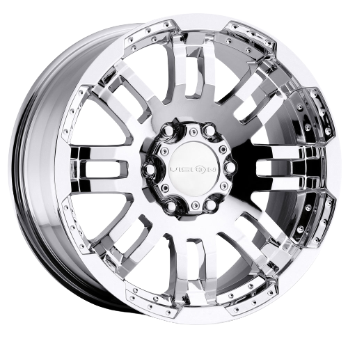 Vision Off-Road 375 Warrior Chrome wheel