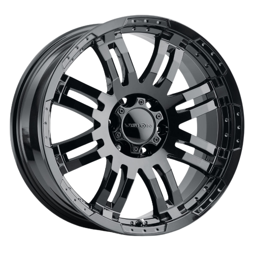 Vision Off-Road 375 Warrior 6x114.3 16x8+12 Gloss Black wheel for 2011 Suzuki Equator