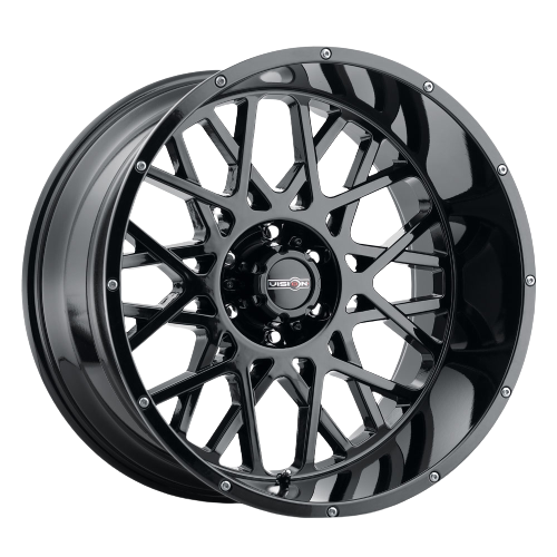 Vision Off-Road 412 Rocker 8x170 22x12-51 Gloss Black wheel for 2012 Ford F-350 super duty