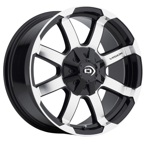 Vision Off-Road 413 Valor 5x139.7 16x8+0 Gloss Black Machined Face wheel for 1949 Ford F-1