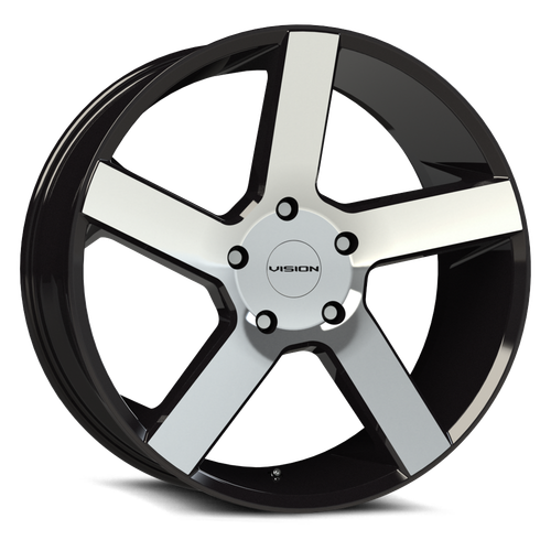 Vision Street-Designs 472 Switchback 5x139.7 20x9+15 Gloss Black Machined Face