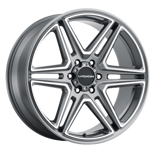 Vision Street-Designs 476 Wedge 5x115 20x9+15 Gunmetal Machined Face
