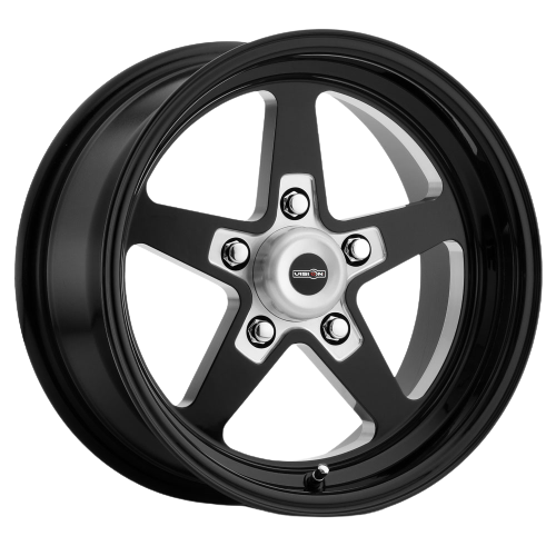 Vision American-Muscle 571 Sport Star II 5x120.65 17x4.5-24 Gloss Black with Milled Center