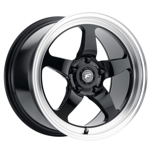 Forgestar D5 Drag 5x120.65 18x10 +25 Gloss Black Machined