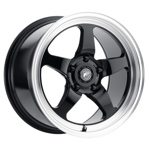 Forgestar D5 Drag 5x114.3 18x9 +35 Gloss Black Machined