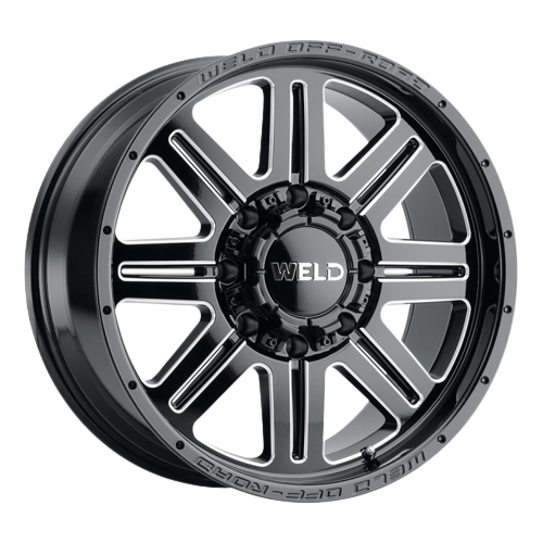 WELD Off-Road Chasm 5x135 22x12 -44 Gloss Black/Milled Windows