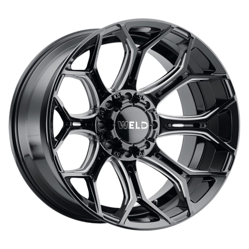 WELD Off-Road Gradient 5x127 24x14 -70 Gloss Black/Milled