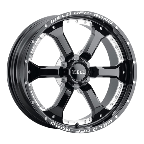 WELD Off-Road Granada Six 6x139.7 20x12 -44 Gloss Black/Milled