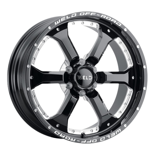 WELD Off-Road Granada Six 6x139.7 20x9 0 Gloss Black/Milled