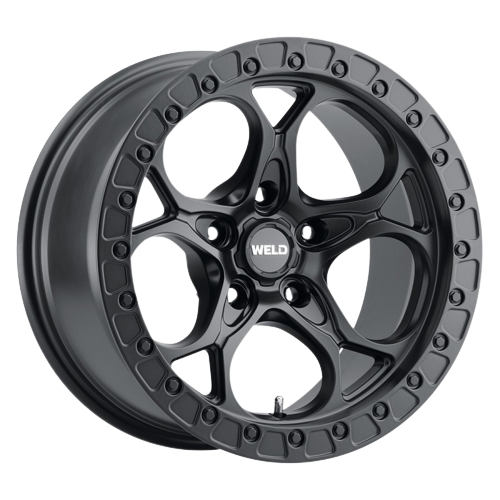 WELD Off-Road Ledge Beadlock 5x127 17x9 -12 Satin Black / Black Ring