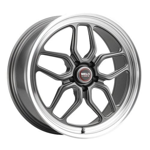 WELD Performance Laguna 5x114.3 20x10.5 +50 Gloss Gunmetal/Milled Diamond Cut Lip