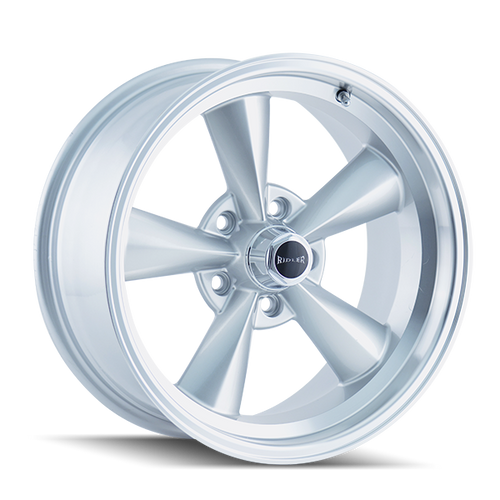 Ridler Type 675 5x120.65 15x7+0 Silver/Machined Lip