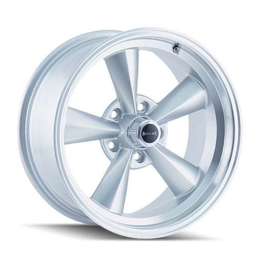 Ridler Type 675 5x114.3 15x8-12 Silver/Machined Lip