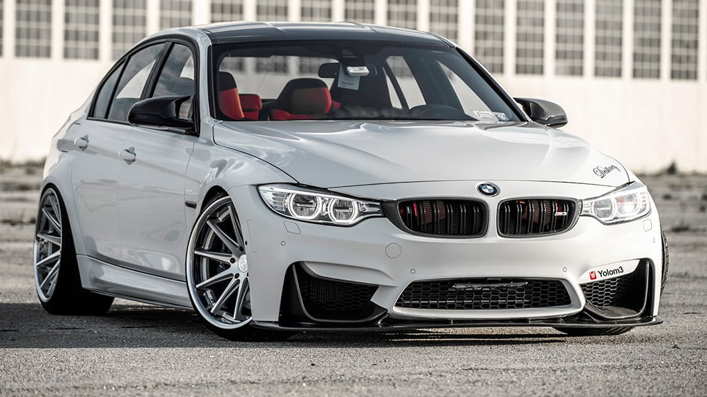 White 2017 BMW M3 with Rohana RFC10 Machined Wheels