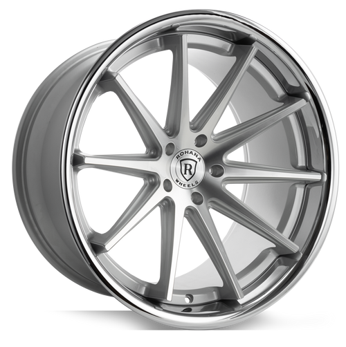 Rohana RFC10 5x112 20x9+25 Machine Silver/Chrome Lip