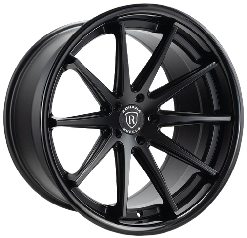 Rohana RFC10 5x114.3 20x9+35 Matte Black/Gloss Black Lip