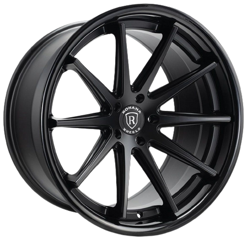 Rohana RFC10 5x108 22x9+42 Matte Black/Gloss Black Lip