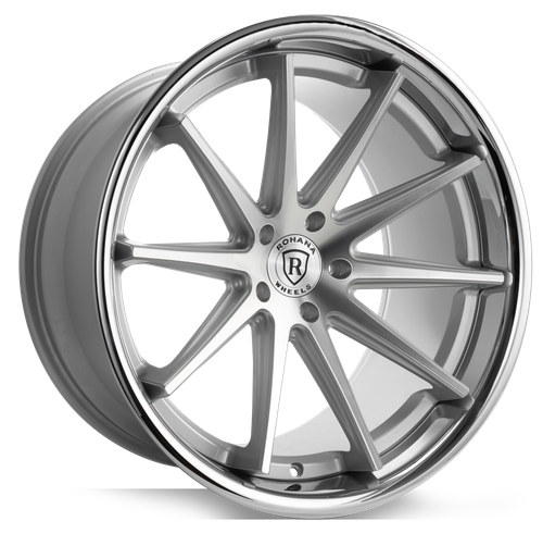 Rohana RFC10 5x114.3 22x10.5+42 Machine Silver/Chrome Lip