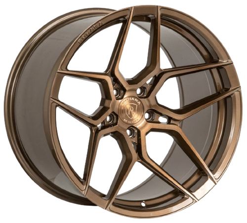 Rohana RFX11 5x120 20x10+25 Brushed Bronze wheel for 2003 Bmw 320I