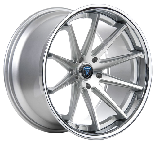 Rohana RC10 5x108 22x10.5+42 Machine Silver/Chrome Lip