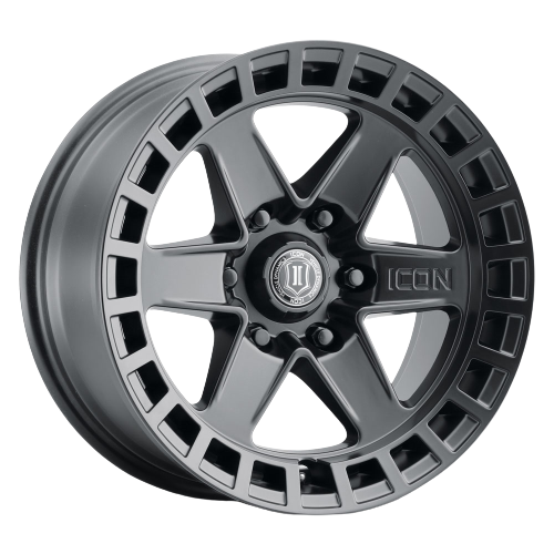 Icon Alloys COMPASS 6x135 17x8.5+6 Satin Black